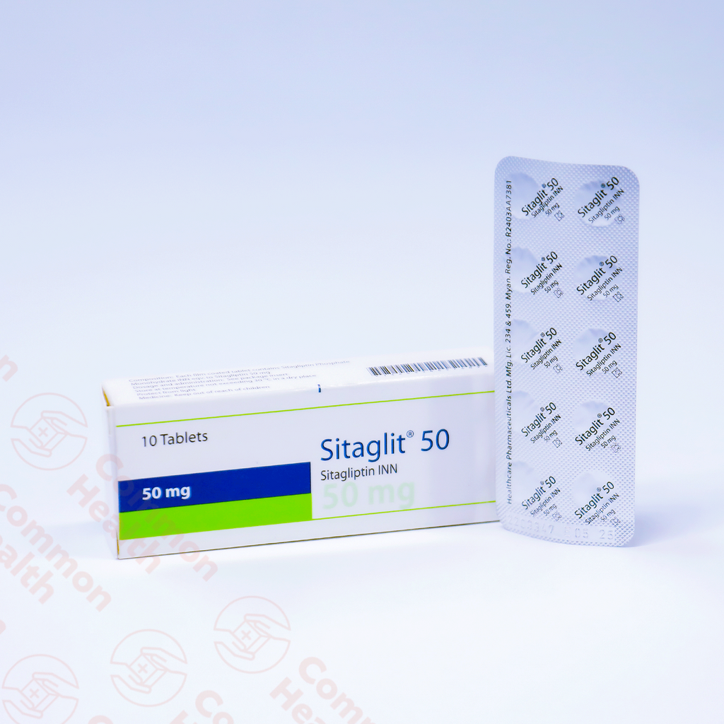 Sitaglit 50 (10 tablets) – Common Health Myanmar