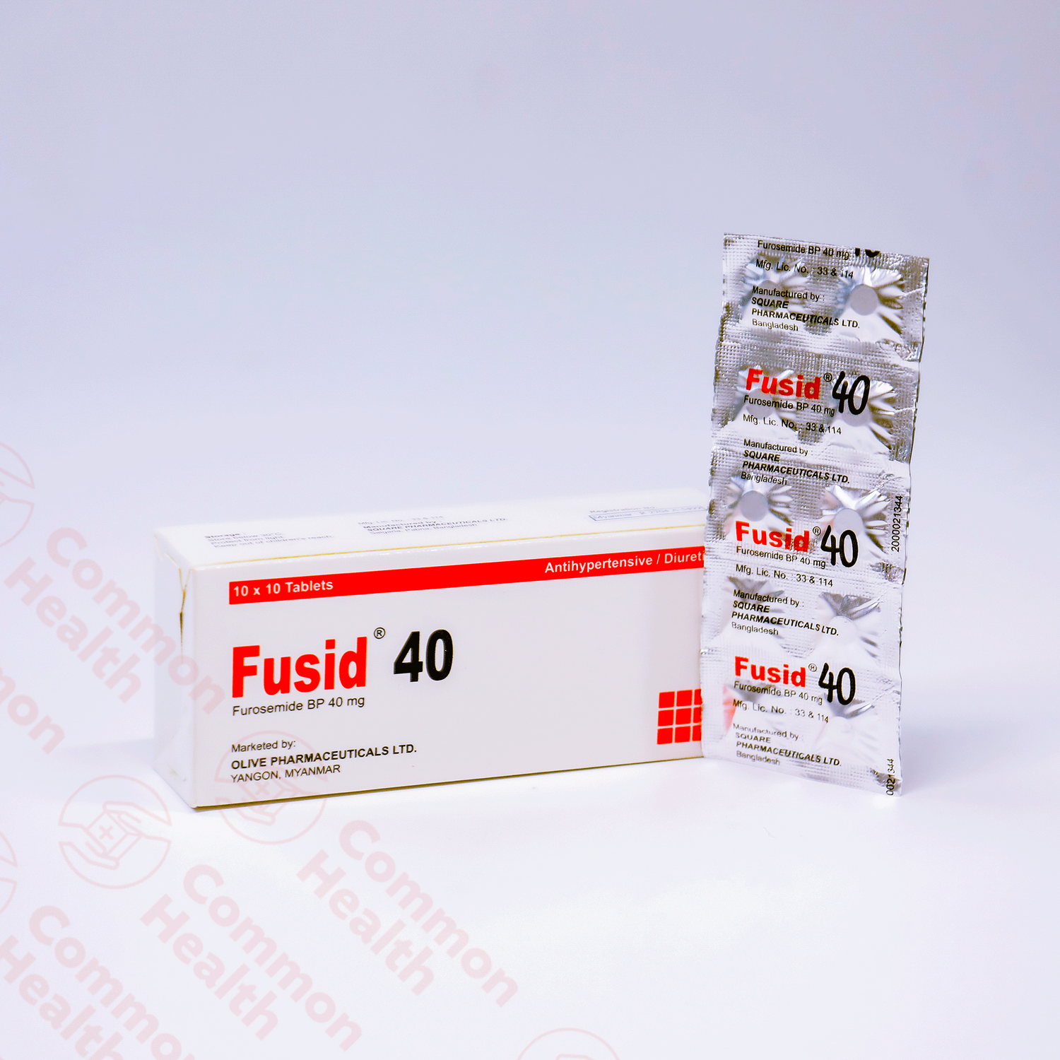 Fusid 40 (10 tablets) – Common Health Myanmar
