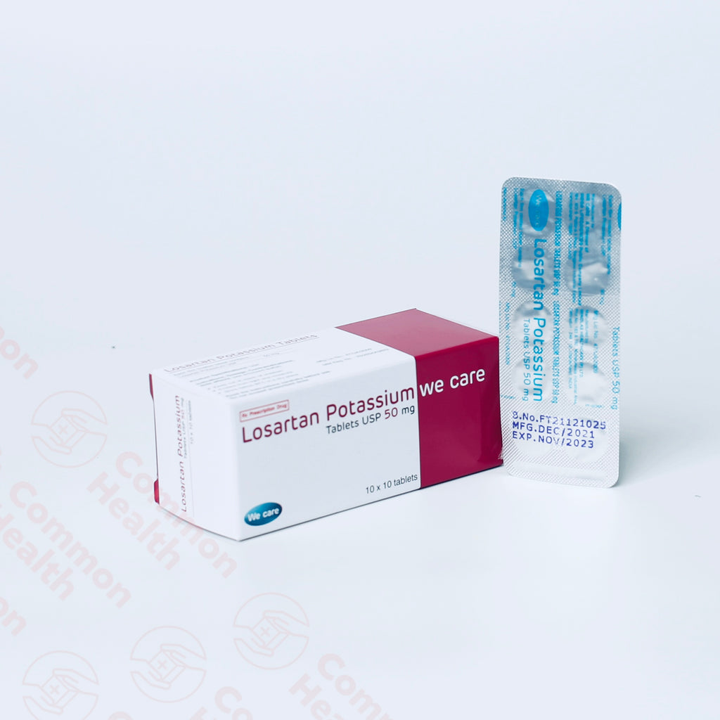 Losartan Potassium Wecare 50 (10 tablets) – Common Health Myanmar
