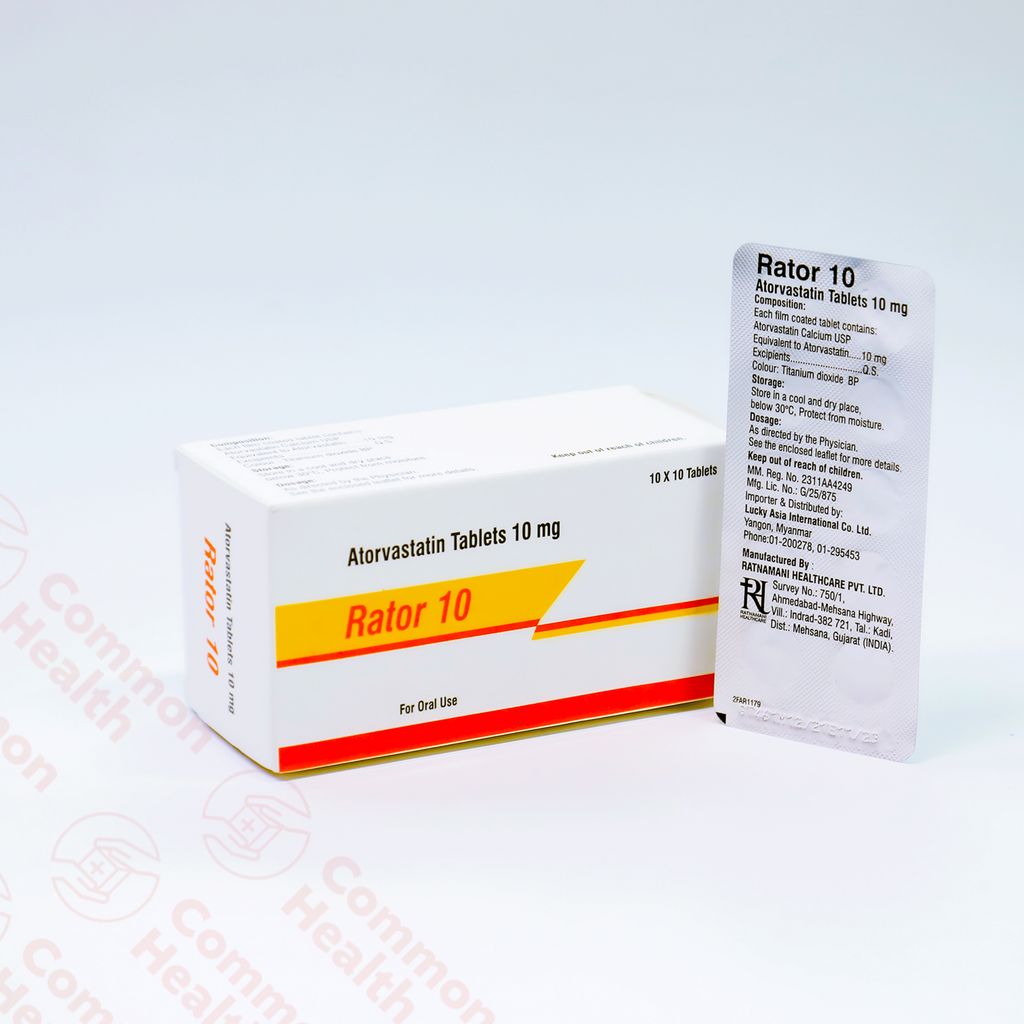 Rator 10 (10 tablets) – Common Health Myanmar