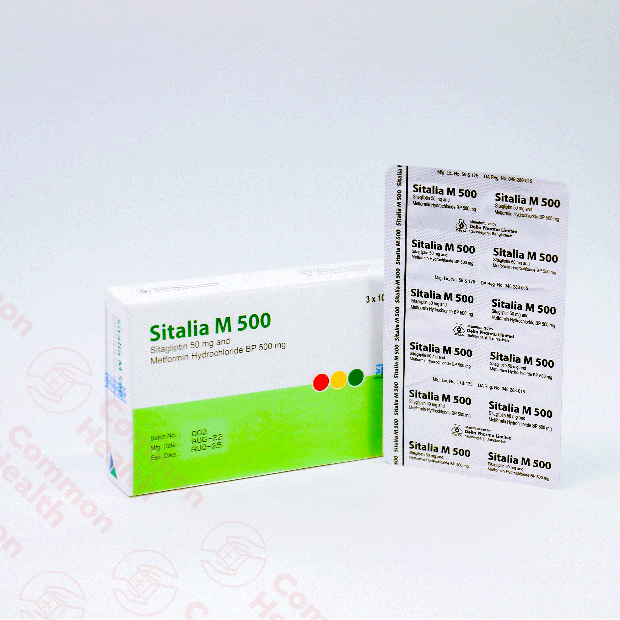 Sitalia M 500 (10 tablets) – Common Health Myanmar